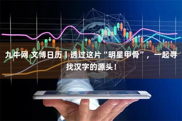 九牛网 文博日历丨透过这片“明星甲骨”，一起寻找汉字的源头！