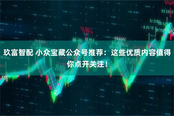 玖富智配 小众宝藏公众号推荐：这些优质内容值得你点开关注！